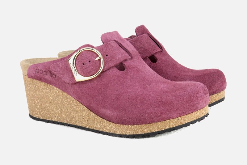 BIRKENSTOCK BIRKENSTOCK FANNY RING BUCKLE BERRY CRUSH SUEDE