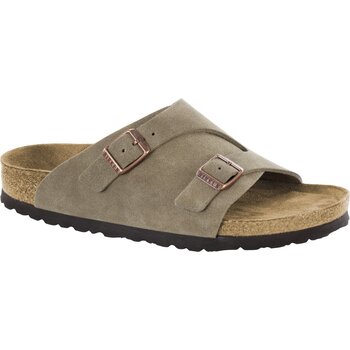 BIRKENSTOCK BIRKENSTOCK ZURICH SOFT TAUPE SUEDE LEATHER