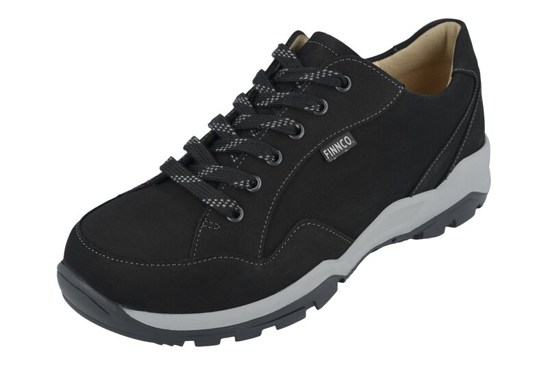 FINN COMFORT FINN COMFORT TESSIN SNEAKER LACE UP BLACK ALPIN