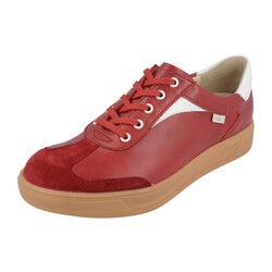 FINN COMFORT FINN  COMFORT INTERLAGOS SNEAKER LACE UP POMODORE/WHITE