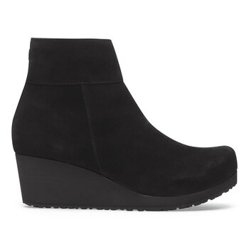 BIRKENSTOCK BIRKENSTOCK EBBA WEDGE BOOT BLACK/BLACK  SUEDE