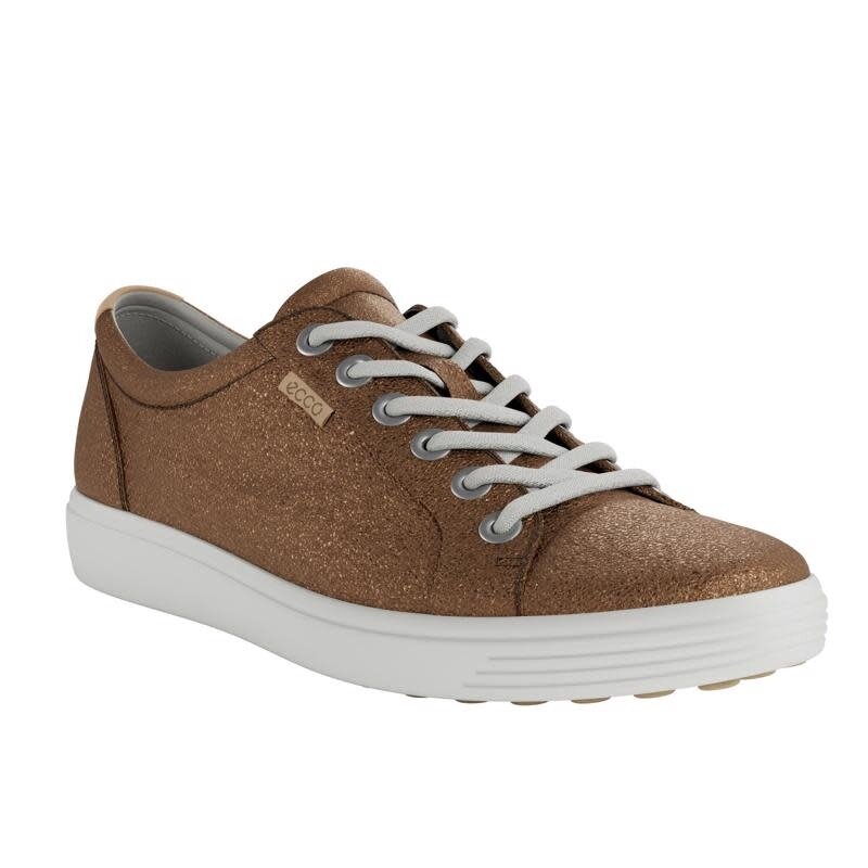 ECCO ECCO SOFT 7 W SNEAKER LACE UP BRONZE ANTIQUE