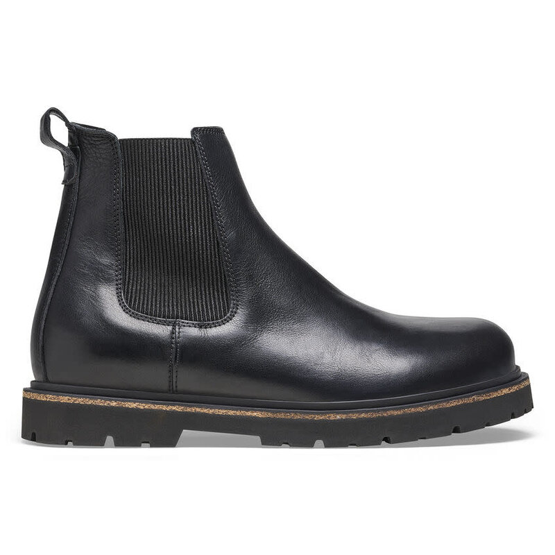 BIRKENSTOCK BIRKENSTOCK HIGHWOOD M SLIP-ON BLACK LEATHER