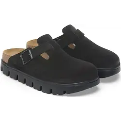 BIRKENSTOCK BIRKENSTOCK BOSTON CHUNKY BLACK SUEDE LEATHER