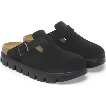 BIRKENSTOCK BIRKENSTOCK BOSTON CHUNKY BLACK SUEDE LEATHER