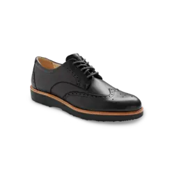SAMUEL HUBBARD SAMUEL HUBBARD TIPPING POINT OXFORD BLACK LEATHER