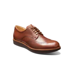 SAMUEL HUBBARD TIPPING POINT OXFORD WHISKEY TAN LEATHER