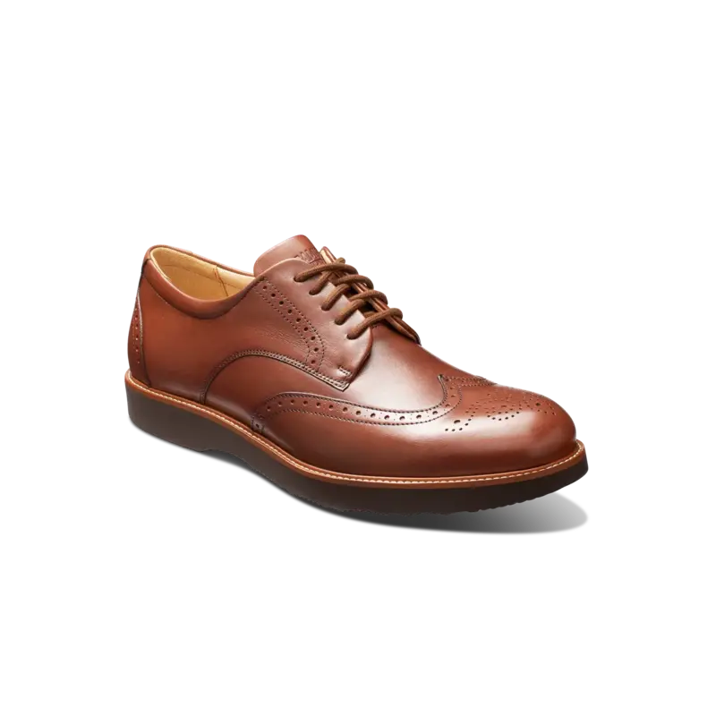 SAMUEL HUBBARD TIPPING POINT OXFORD WHISKEY TAN LEATHER