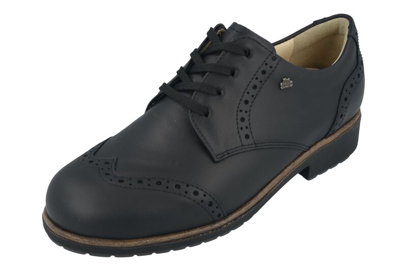 FINN COMFORT FINN COMFORT ASIAGO SHOE LACE UP BLACK SIRIO