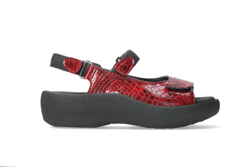 WOLKY WOLKY- JEWEL- CROCO FLASH LEATHER RED