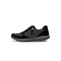 GABOR GABOR SNEAKER MH ZIP 56968-37 BLACK LEATHER