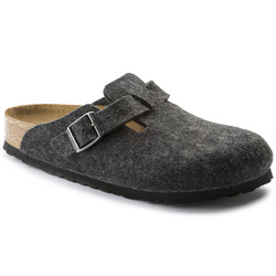 BIRKENSTOCK BIRKENSTOCK BOSTON WOOL FELT ANTHRACITE