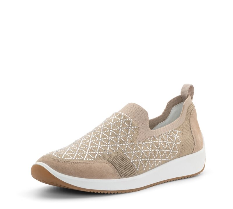 ARA SHOES ARA SHOES LISBON SLIP ON SAND WOVENSTRETCH