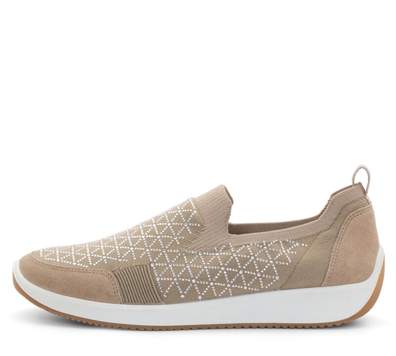 ARA SHOES ARA SHOES LISBON SLIP ON SAND WOVENSTRETCH
