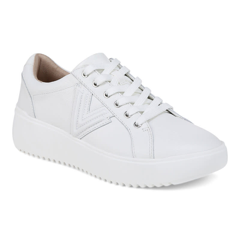 VIONIC VIONIC KEARNY PLATFORM LACE UP WHITE TUMBLED/PATENT