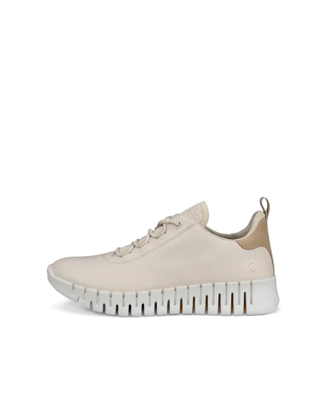 ECCO ECCO GRUUV SNEAKER LACE UP W LIMESTONE/POWDER LEATHER