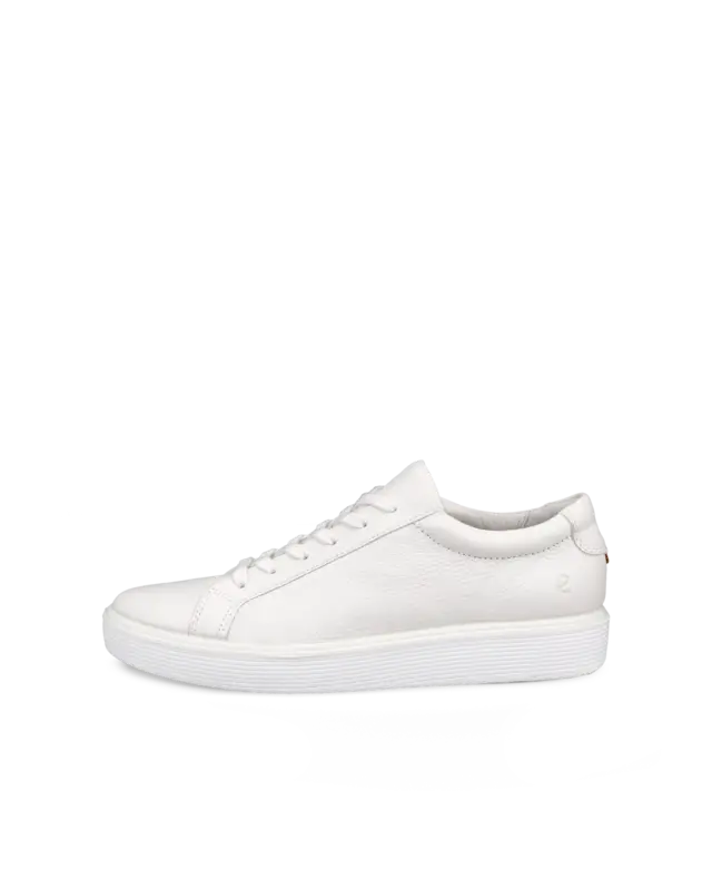 ECCO ECCO SOFT 60 SNEAKER LACE UP WOMEN WHITE LEATHER