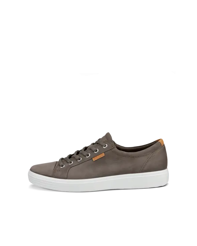ECCO ECCO SOFT 7 M SNEAKER LACE UP DARK CLAY/LION LEATHER