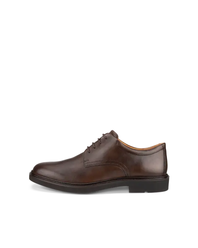ECCO ECCO METRO LONDON DERBY MEN SHOE COCOA BROWN LEATHER