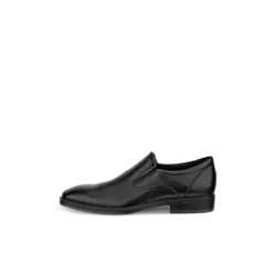 ECCO ECCO METROPOLE MILAN MEN DRESS SHOE SLIP ON BLACK LEATHER