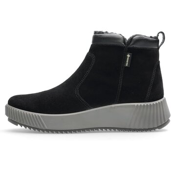 ARA SHOES ARA SHOES DAVOS BOOTS ZIPPER BLACK SUEDE