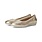 MEPHISTO MEPHISTO ELSIE PERF BALLET FLAT GOLD LEATHER