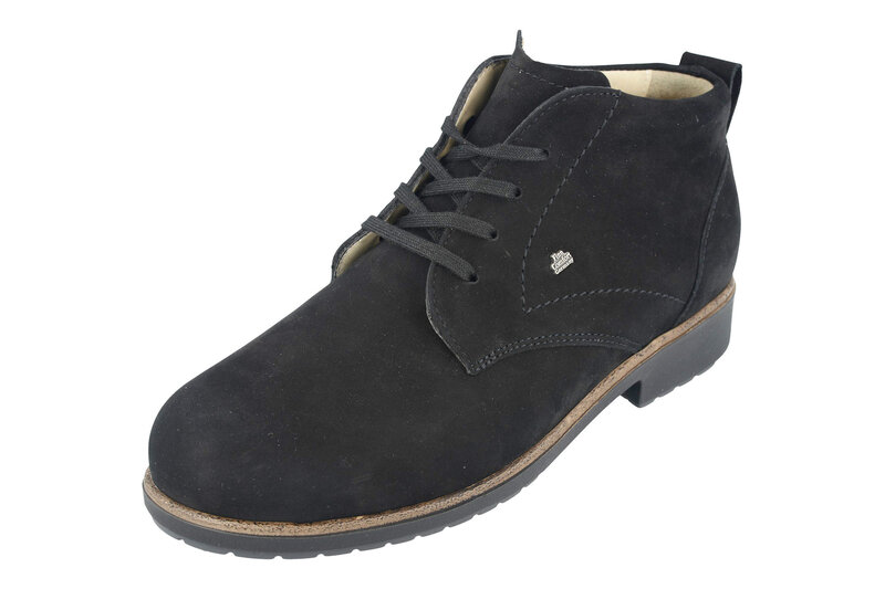 FINN COMFORT FINN COMFORT CRANSTON BOOT BLACK SUEDE