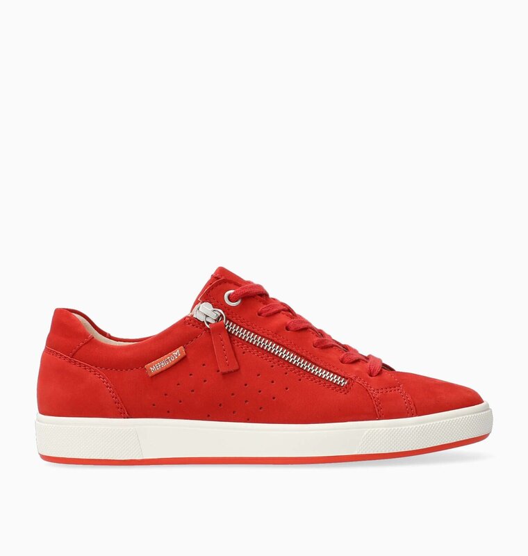 MEPHISTO MEPHISTO NIKITA SNEAKER SIDE ZIP RED SCARLETT
