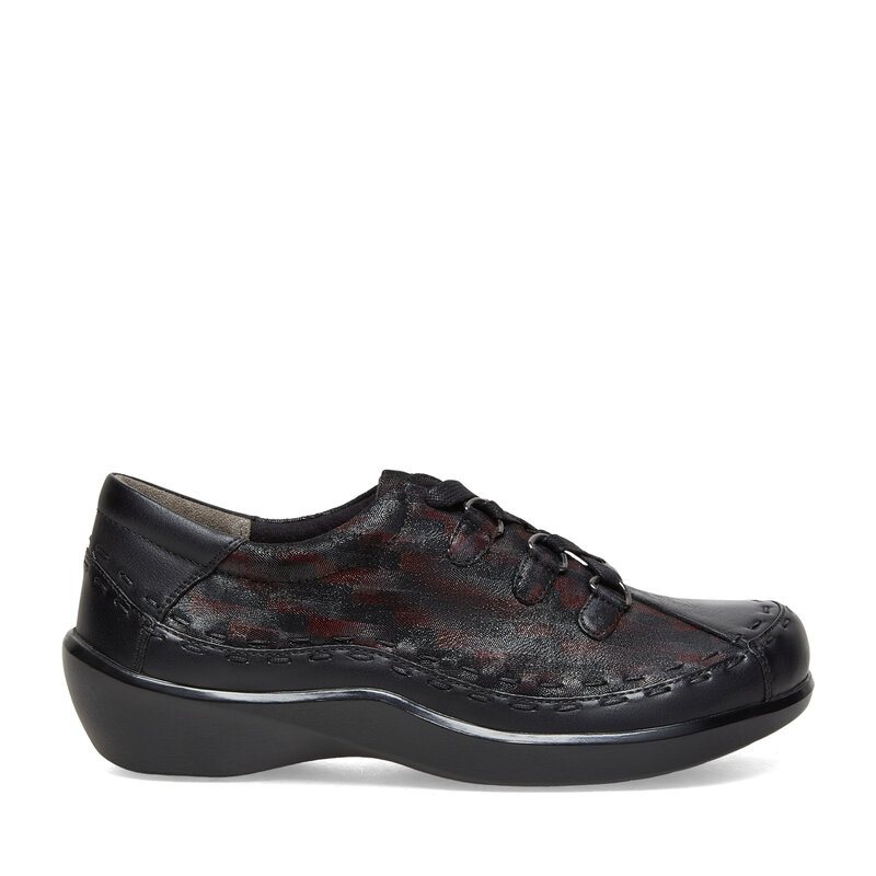 ZIERA ZIERA ALLSORTS BLACK PLUM TETRIS LEATHER