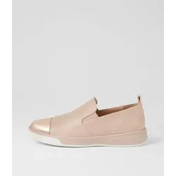 ZIERA ZIERA ABRY SNEAKER SLIP ON GOLD ROSE  LEATHER
