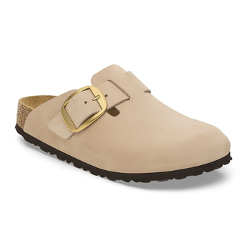 BIRKENSTOCK BIRKENSTOCK BOSTON BIG BUCKLE SANDCASTLE NUBUCK LEATHER