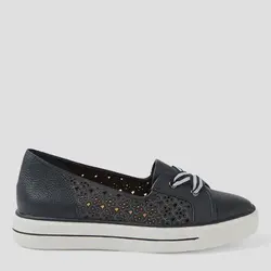 ZIERA ZIERA KENJI SNEAKER NAVY LEATHER