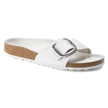 BIRKENSTOCK BIRKENSTOCK MADRID BIG BUCKLE WHITE LEATHER