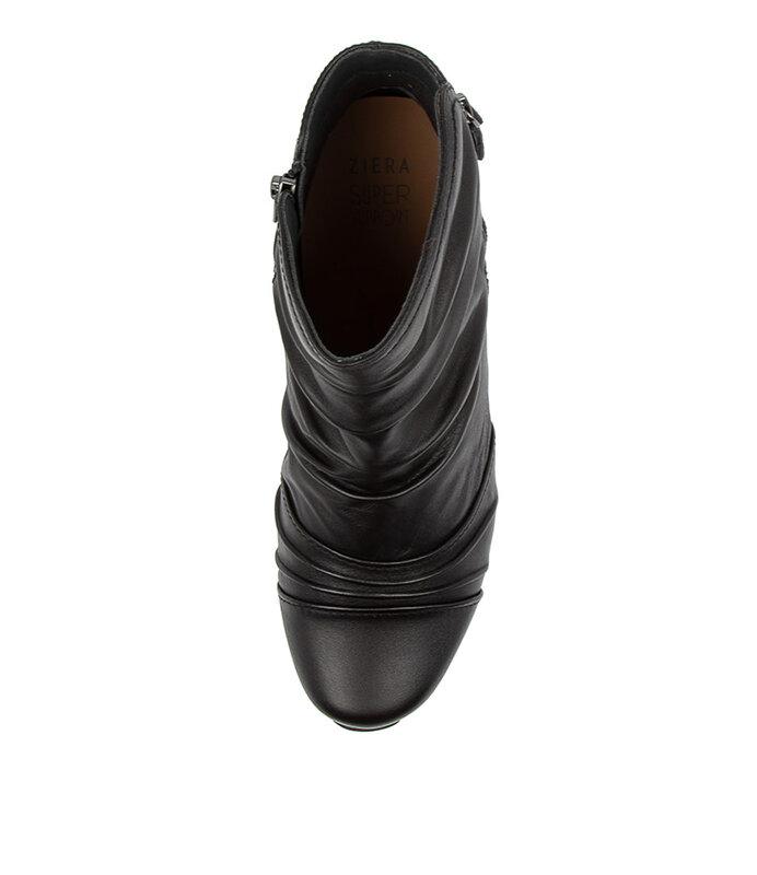 ZIERA ZIERA CAMRYN BLACK LEATHER