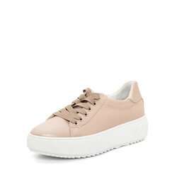 ARA SHOES ARA SHOES MIKKY SNEAKER LACE UP SAND CALF LEATHER