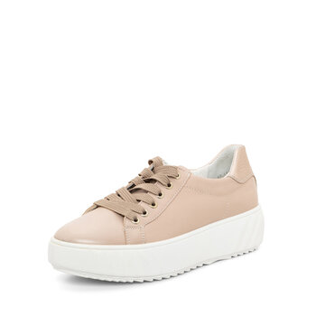 ARA SHOES ARA SHOES MIKKY SNEAKER LACE UP SAND CALF LEATHER