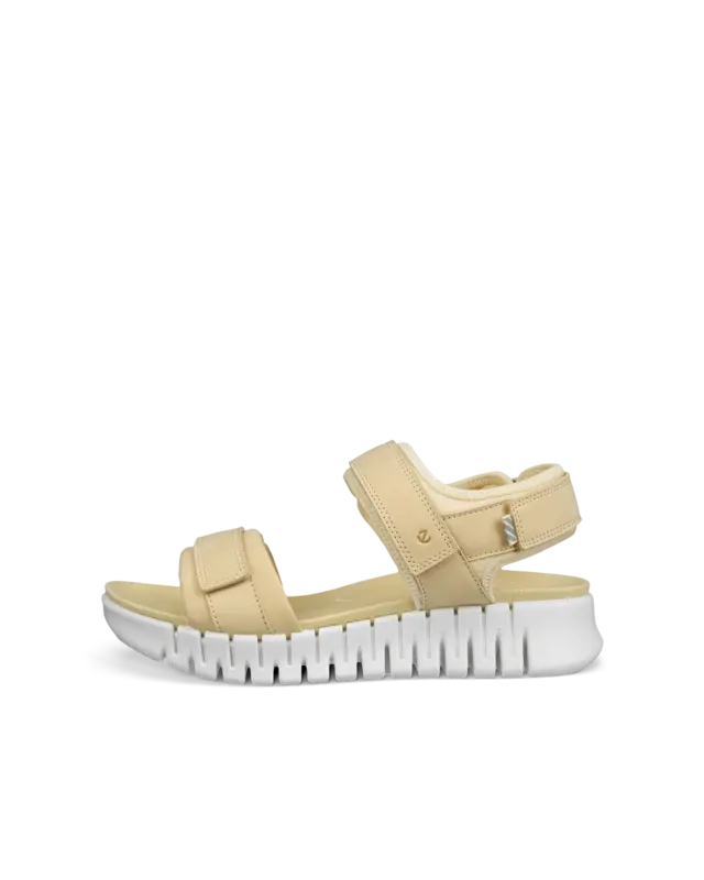 ECCO ECCO GRUUV SOL LEA WOMEN SANDALS STRAW LEATHER