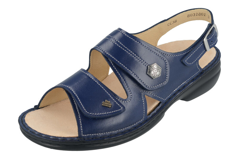 FINN COMFORT FINN COMFORT MILOS SANDAL BLUE YUKA