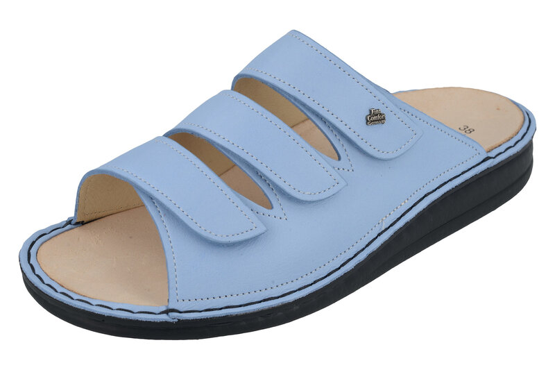 FINN COMFORT FINN COMFORT KORFU SANDAL BLUE NUBE
