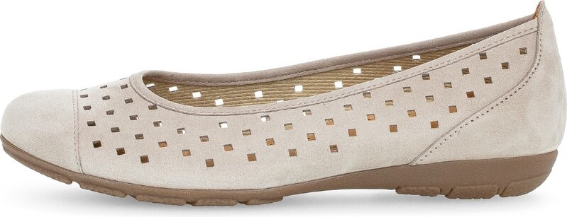 GABOR GABOR BALLET PERF 64 169 12 LINEN SOFT NUBUCK