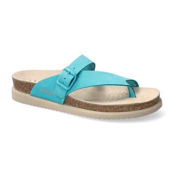MEPHISTO MEPHISTO HELEN THONG SANDAL TURQOISE SUEDE