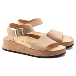 BIRKENSTOCK BIRKENSTOCK GLENDA SANDCASTLE NUBUCK LEATHER