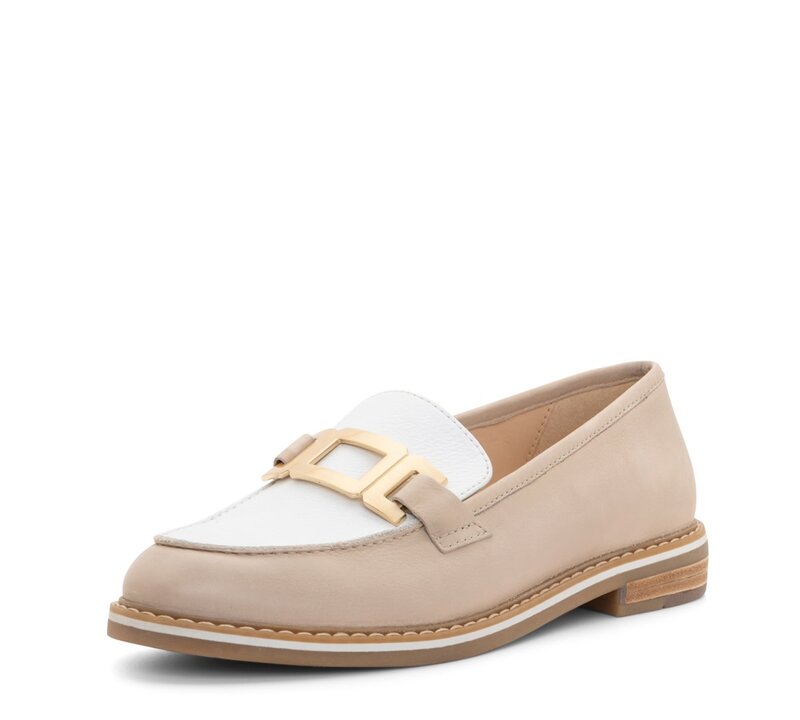 ARA SHOES ARA SHOES KATSURA LOAFER SHELL & WHITE CALF LEATHER