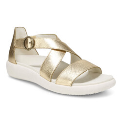VIONIC VIONIC HARMONY SANDAL GOLD METALLIC LEATHER