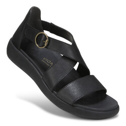 VIONIC VIONIC HARMONY SANDAL BLACK LEATHER