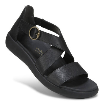 VIONIC VIONIC HARMONY SANDAL BLACK LEATHER