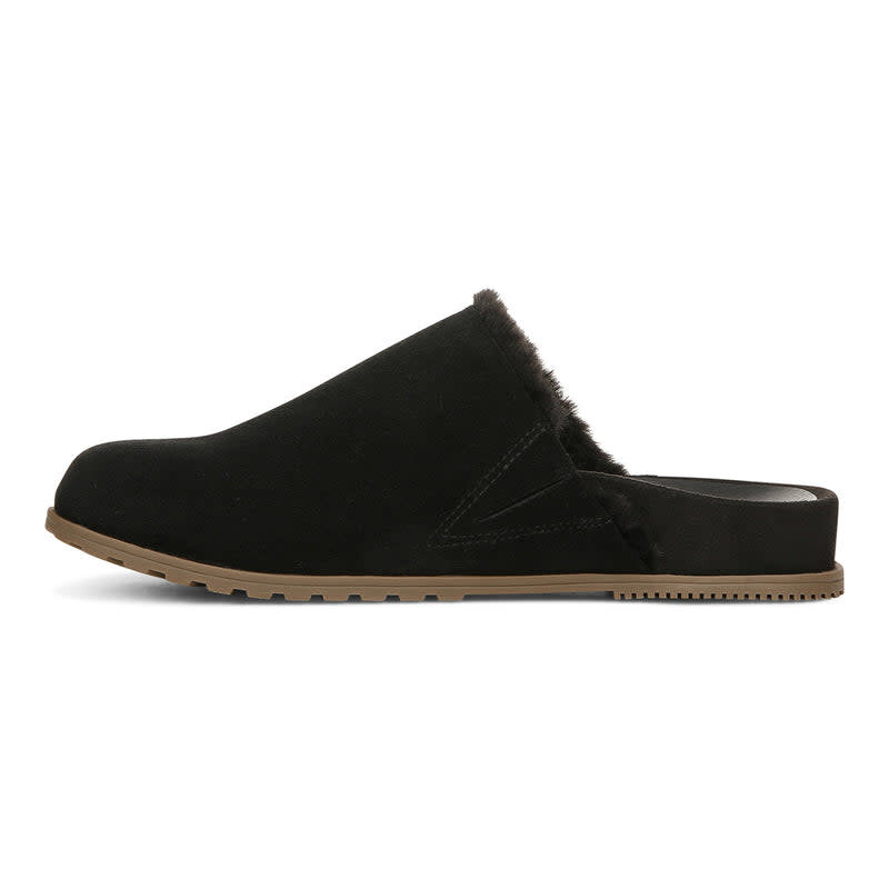 VIONIC VIONIC SLIPPERS JOYFUL ARLETTE  BLACK SUEDE
