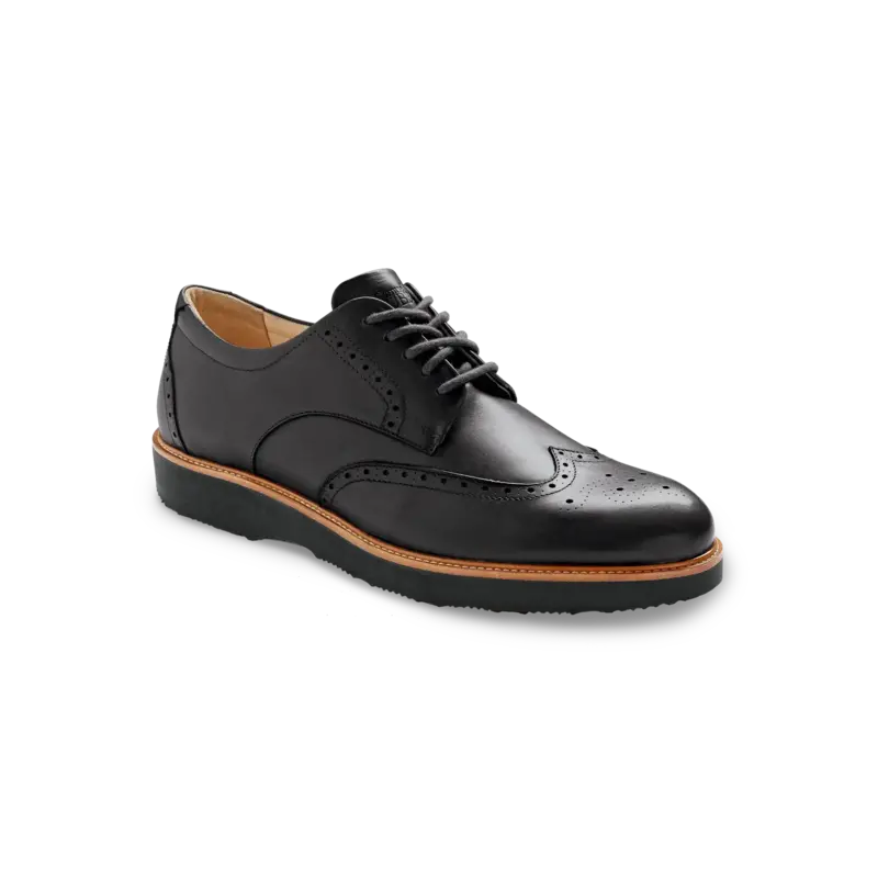 SAMUEL HUBBARD SAMUEL HUBBARD TIPPING POINT OXFORD BLACK LEATHER