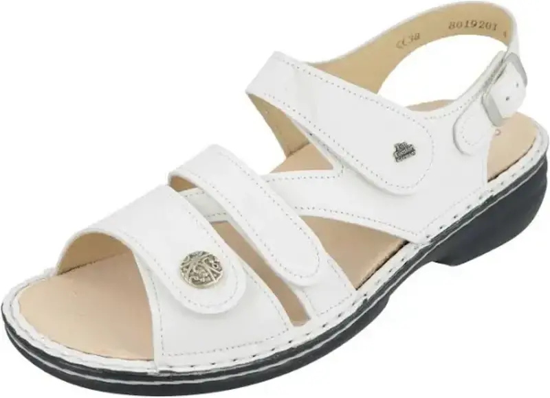 FINN COMFORT FINN COMFORT GOMERA SANDAL WHITE NAPPA