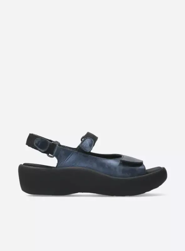 WOLKY WOLKY JEWEL SANDAL NAVY AMALIA NUBUCK